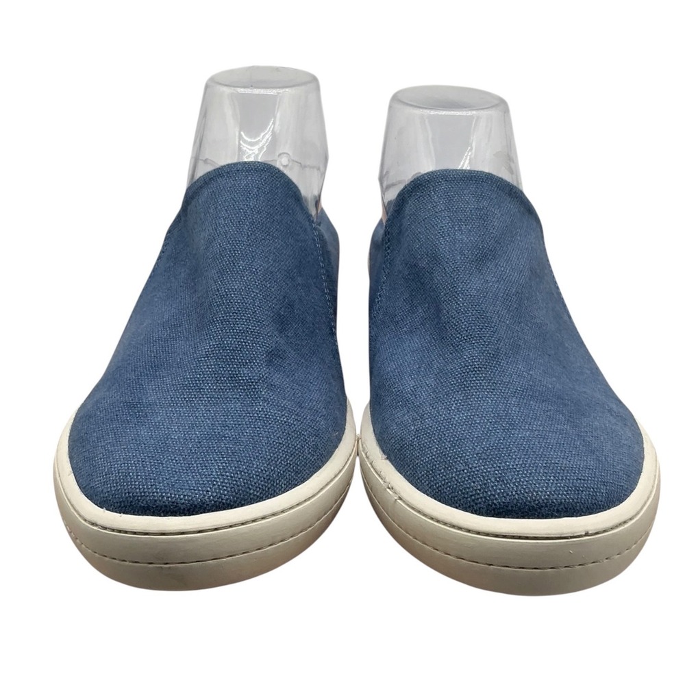 Adam Tucker Me Too‎ Blue Canvas Mule Sneakers Slip On Backless Flats Womens